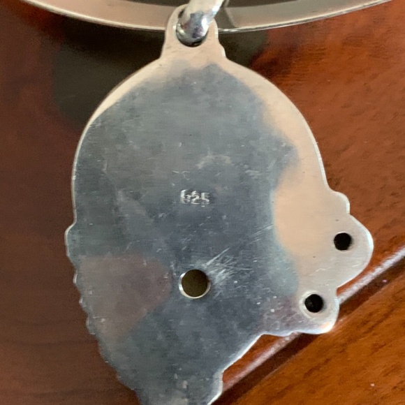 Vintage 925 Silver Asian Goddess Pendant & Necklace - Picture 5 of 6